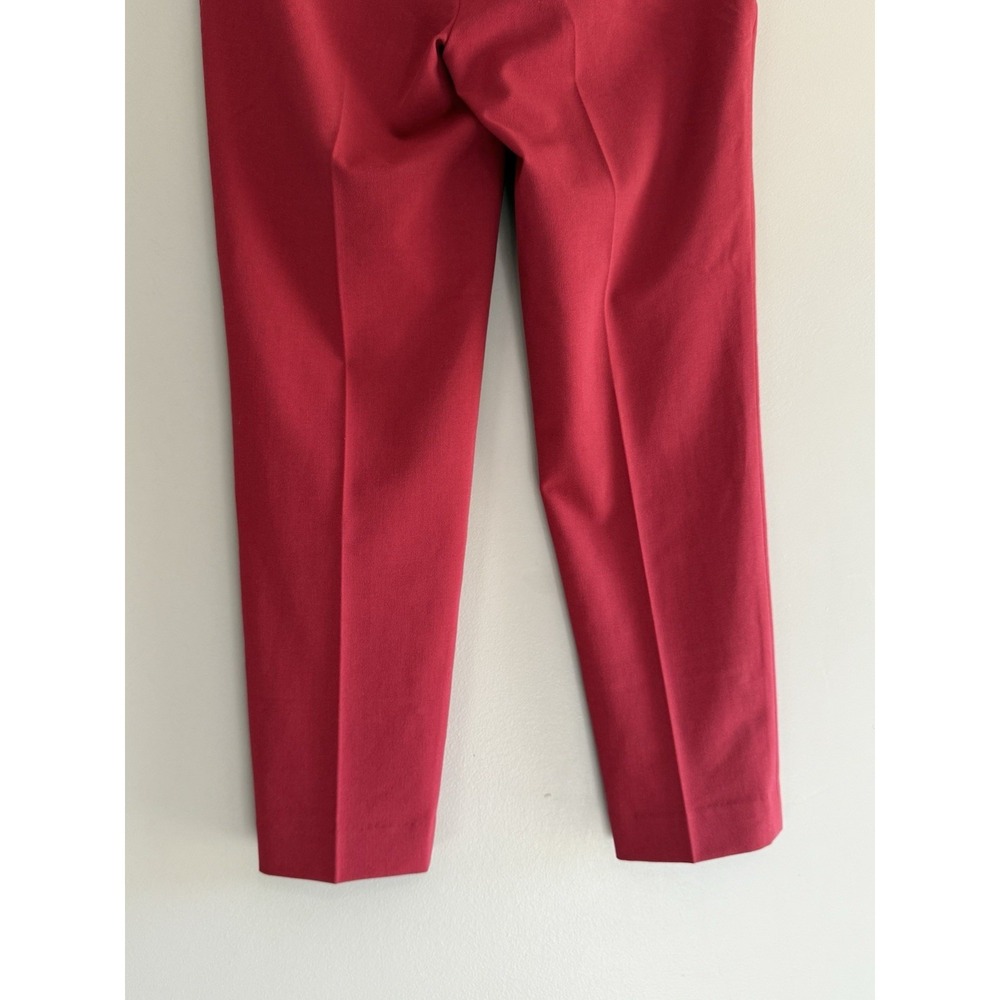 The Limited Slim Ankle Pants Red Office Career Dressy Classic Business 2 Petite - Picture 7 of 16